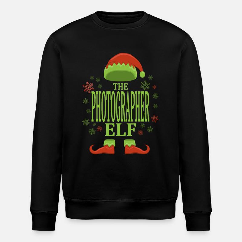 Fotograf Weihnachtself - Stanley/Stella Unisex Bio-Sweatshirt ROLLER - Schwarz