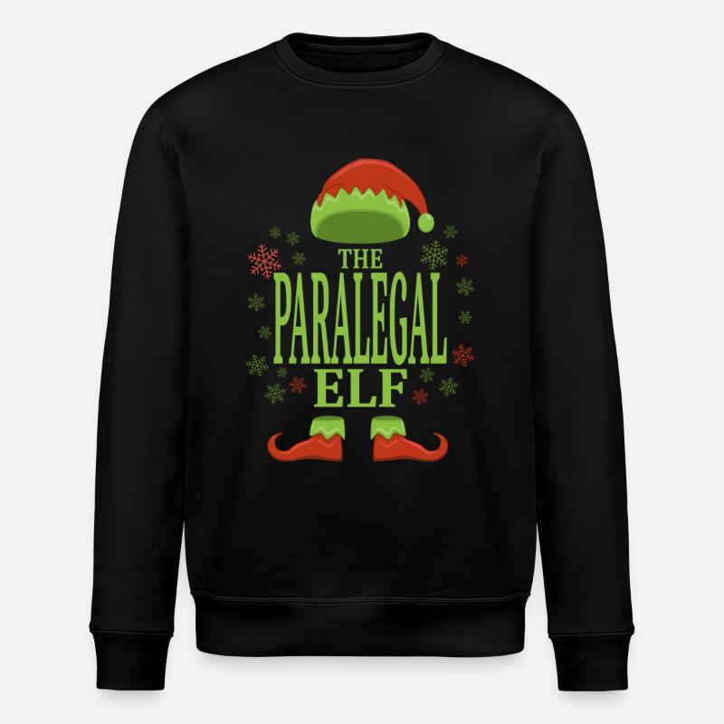 Parajuriste Elfe de Noël - Sweat bio ROLLER Stanley/Stella Unisexe - noir