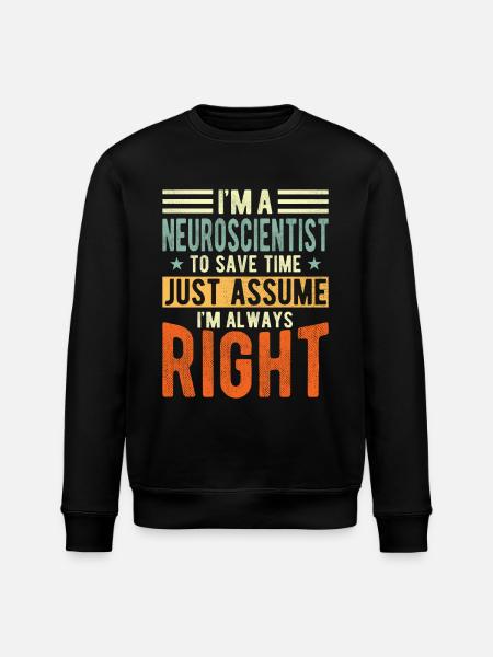 Neuroscientist - Stanley/Stella ROLLER Unisex Organic Sweatshirt - black