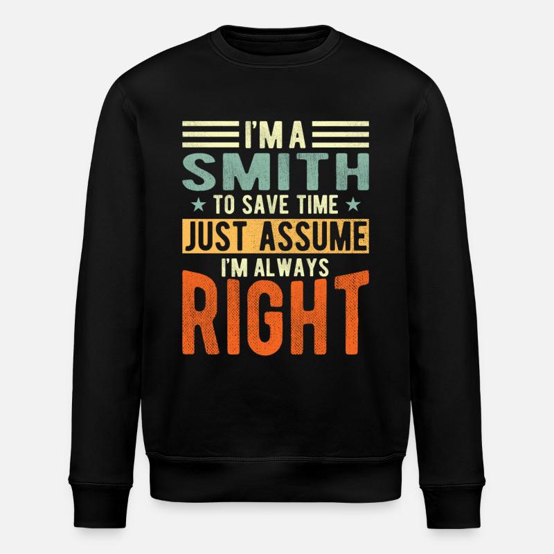 Blacksmith - Stanley/Stella ROLLER Unisex Organic Sweatshirt - black