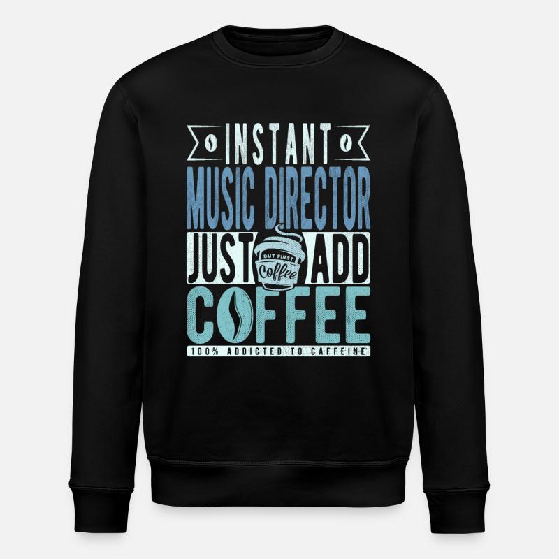 Directeur musical Kaffee Spruch - Sweat bio ROLLER Stanley/Stella Unisexe - noir