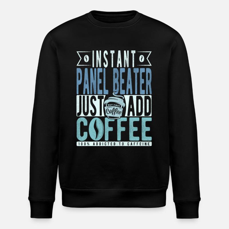 Panel Racket Coffee Dicton - Sweat bio ROLLER Stanley/Stella Unisexe - noir