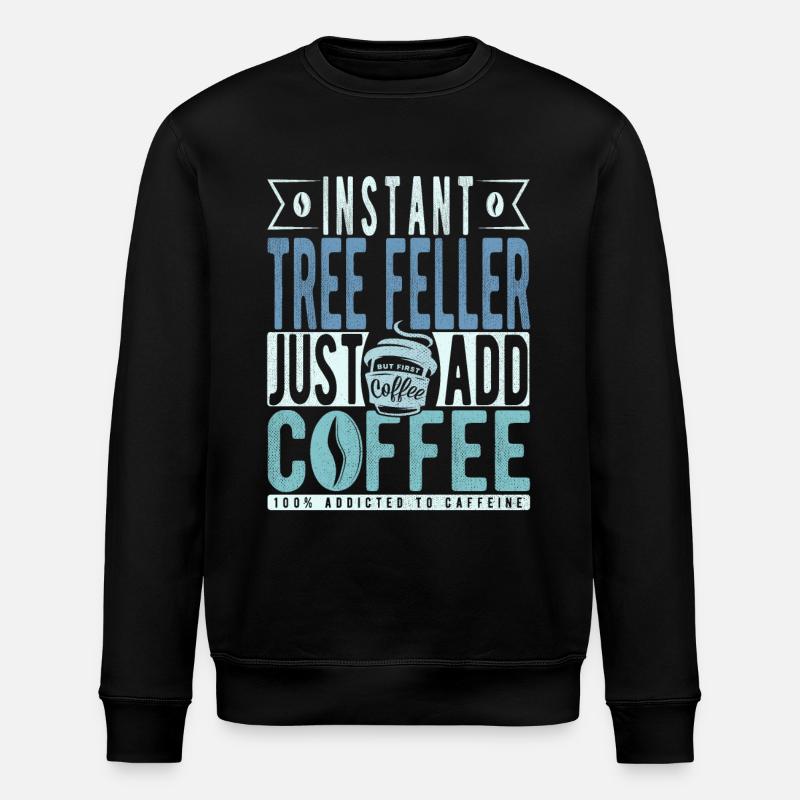 Baum Faller café dicton - Sweat bio ROLLER Stanley/Stella Unisexe - noir