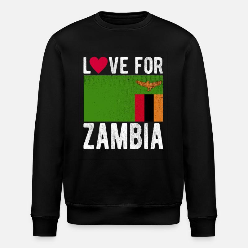 Souvenir de Zambie - Sweat bio ROLLER Stanley/Stella Unisexe - noir