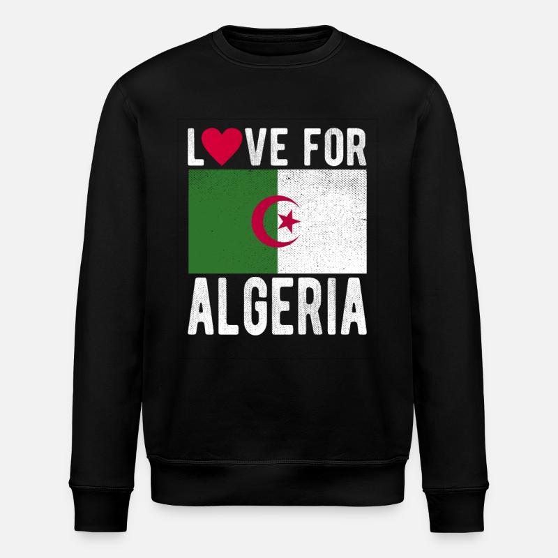 Algeria Souvenir - Stanley/Stella ROLLER Unisex Organic Sweatshirt - black