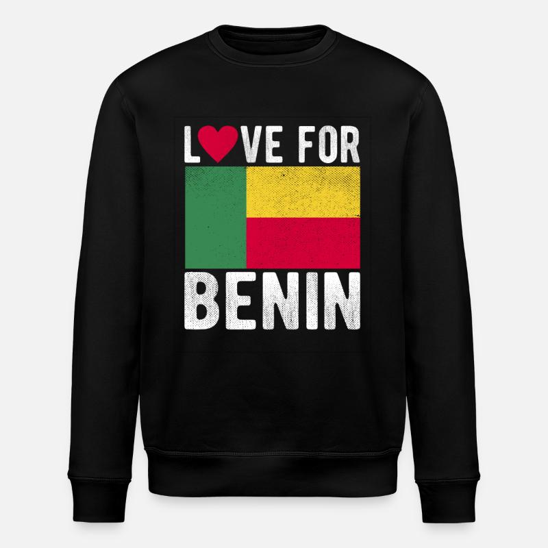 Benin Souvenir - Stanley/Stella Unisex Bio-Sweatshirt ROLLER - Schwarz