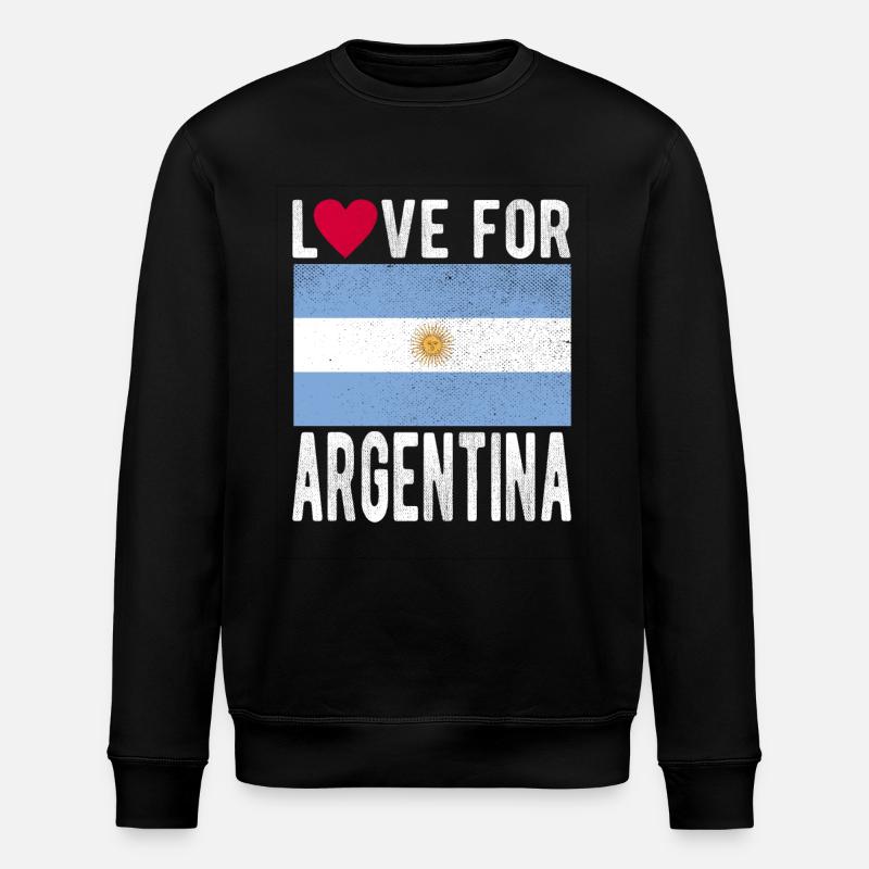 Argentina Souvenir - Stanley/Stella ROLLER Unisex Organic Sweatshirt - black