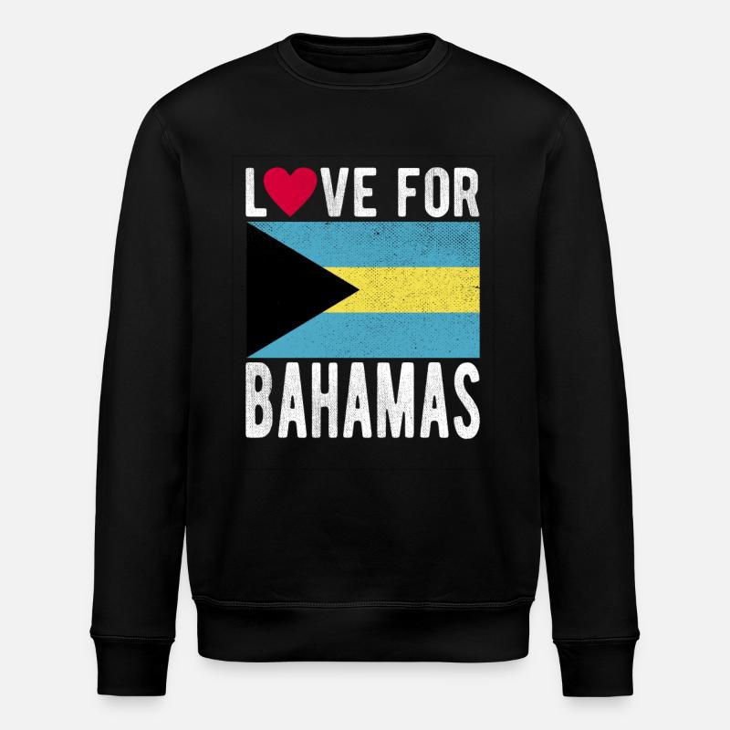 Bahamas Souvenir - Sweat bio ROLLER Stanley/Stella Unisexe - noir