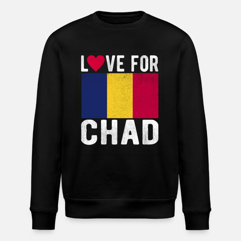 Souvenir Tchad - Sweat bio ROLLER Stanley/Stella Unisexe - noir