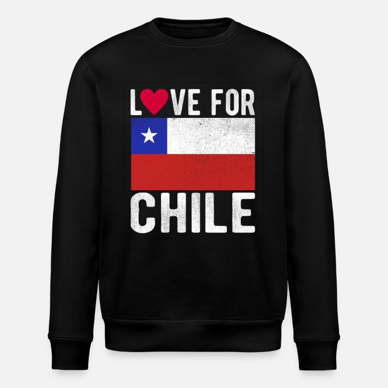 Chile Souvenir - Stanley/Stella Unisex Bio-Sweatshirt ROLLER - Schwarz