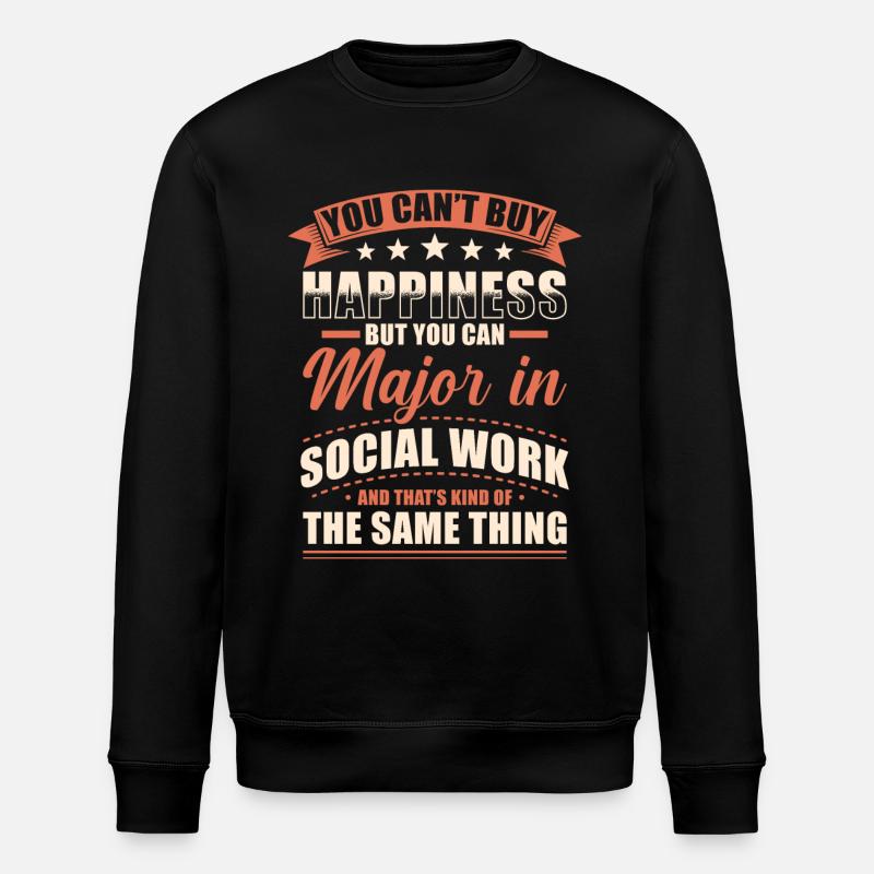 Social Work Degree - Stanley/Stella ROLLER Unisex Organic Sweatshirt - black