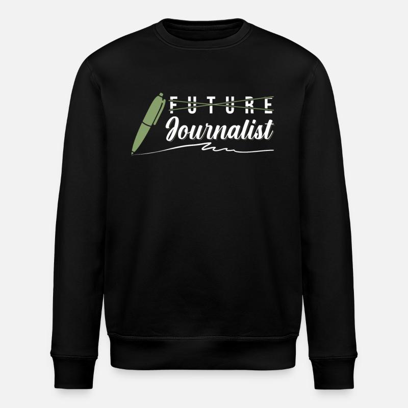 Journalismus Abschluss - Stanley/Stella Unisex Bio-Sweatshirt ROLLER - Schwarz