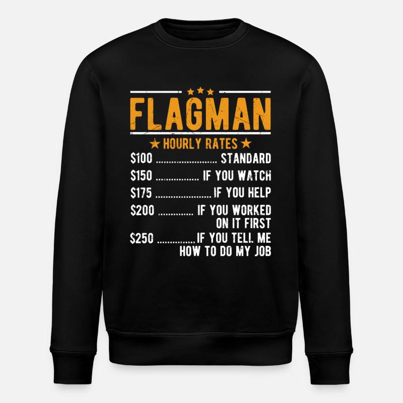 Flagman Salaire horaire - Sweat bio ROLLER Stanley/Stella Unisexe - noir