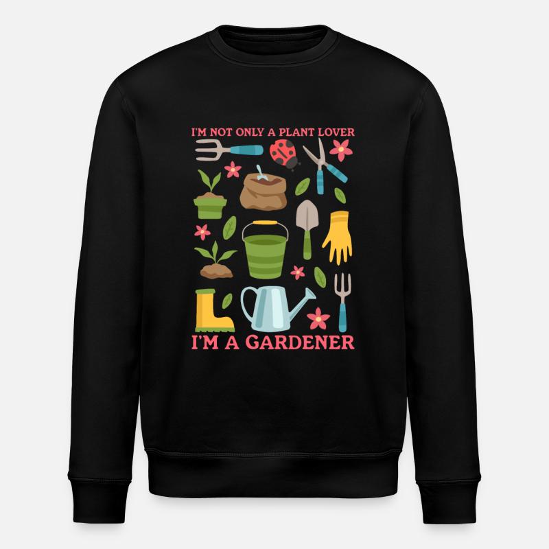 Garten Hobbygärtner Gärtner Gartenarbeit Geschenk - Stanley/Stella Unisex Bio-Sweatshirt ROLLER - Schwarz