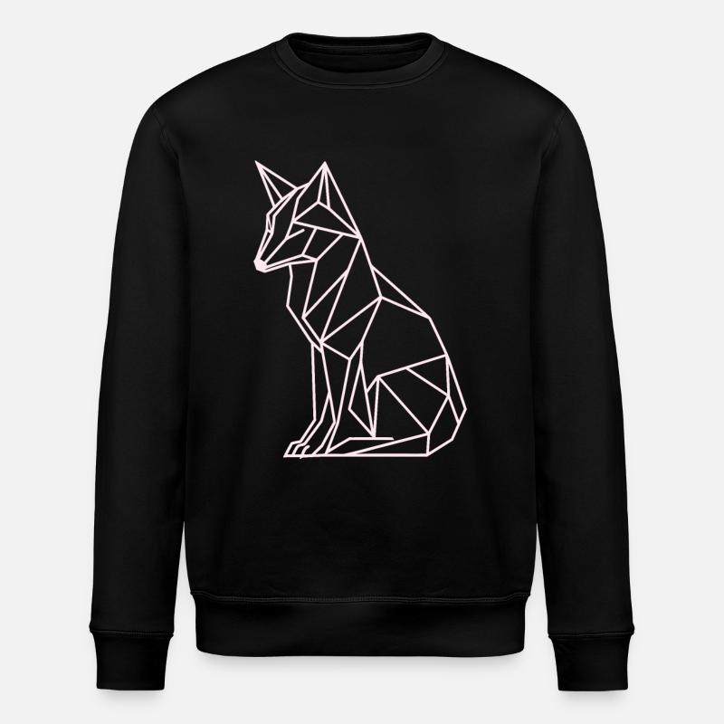 Lineart Polar Bear - Stanley/Stella ROLLER Unisex Organic Sweatshirt - black