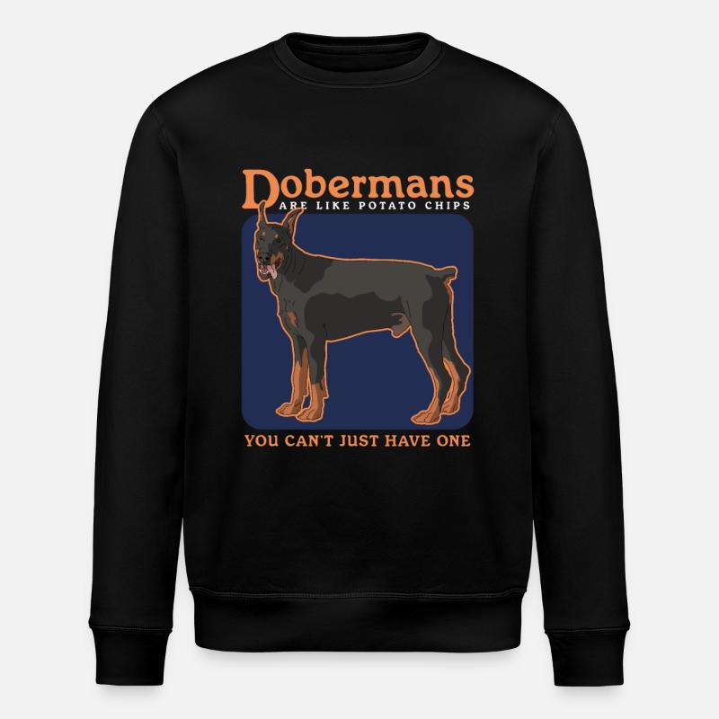 Doberman Dog Dog Propriétaire Cadeau - Sweat bio ROLLER Stanley/Stella Unisexe - noir