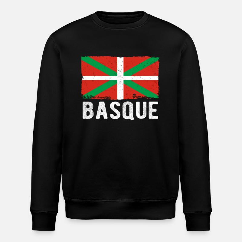 Basque Country Basque Flag - Stanley/Stella ROLLER Unisex Organic Sweatshirt - black