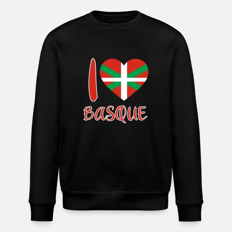 Pays Basque Drapeau Basque - Sweat bio ROLLER Stanley/Stella Unisexe - noir