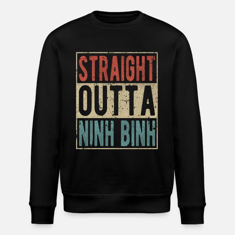 Straight Outta Ninh Binh - Sweat bio ROLLER Stanley/Stella Unisexe - noir