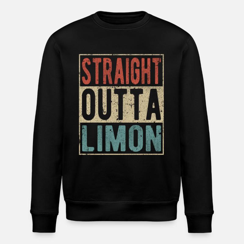 Straight Outta Limon - Stanley/Stella ROLLER Unisex Organic Sweatshirt - black