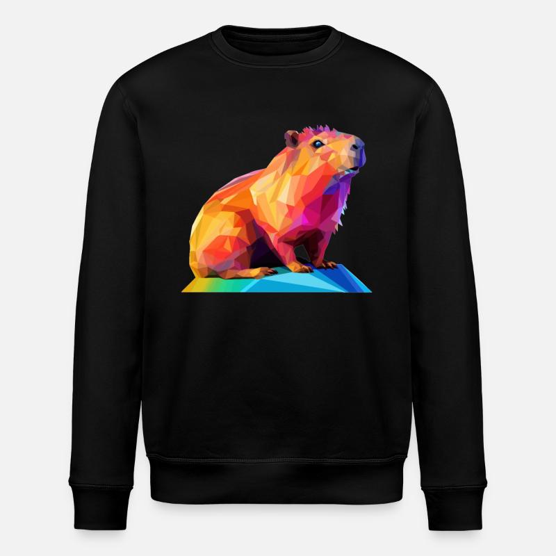 Conception de polygones bas Capybara - Sweat bio ROLLER Stanley/Stella Unisexe - noir