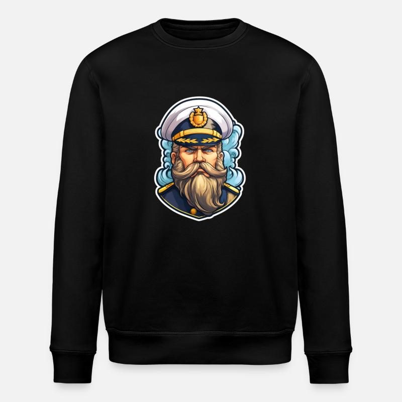 Matrose Alter Mann - Stanley/Stella Unisex Bio-Sweatshirt ROLLER - Schwarz
