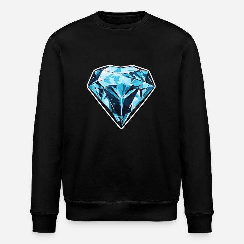 Cœur de diamant - Sweat bio ROLLER Stanley/Stella Unisexe - noir