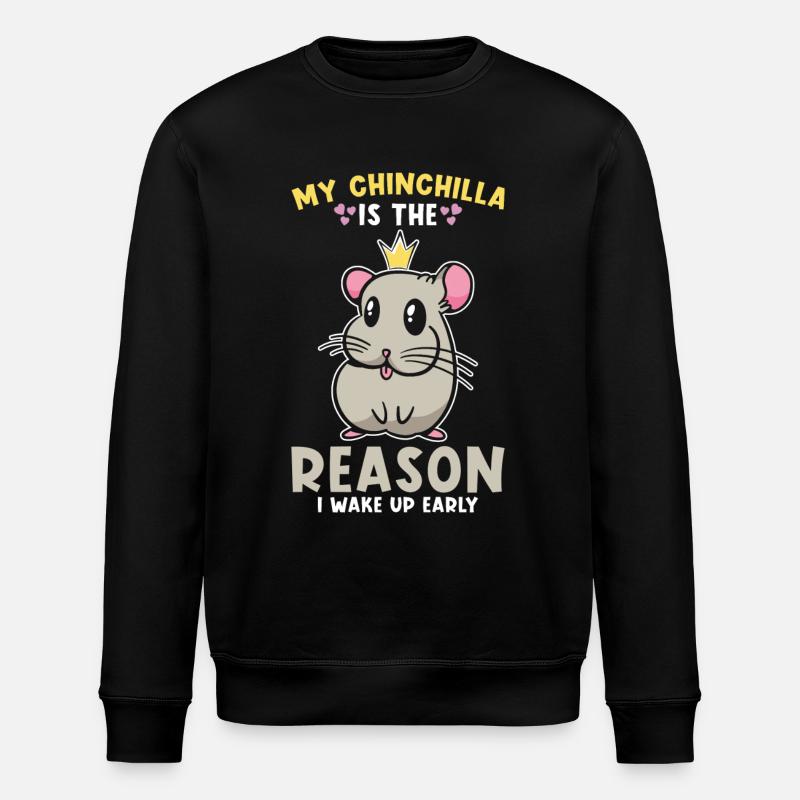 Chinchilla mignon - Sweat bio ROLLER Stanley/Stella Unisexe - noir