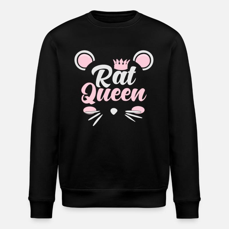 Rat Queen - Stanley/Stella ROLLER Unisex Organic Sweatshirt - black