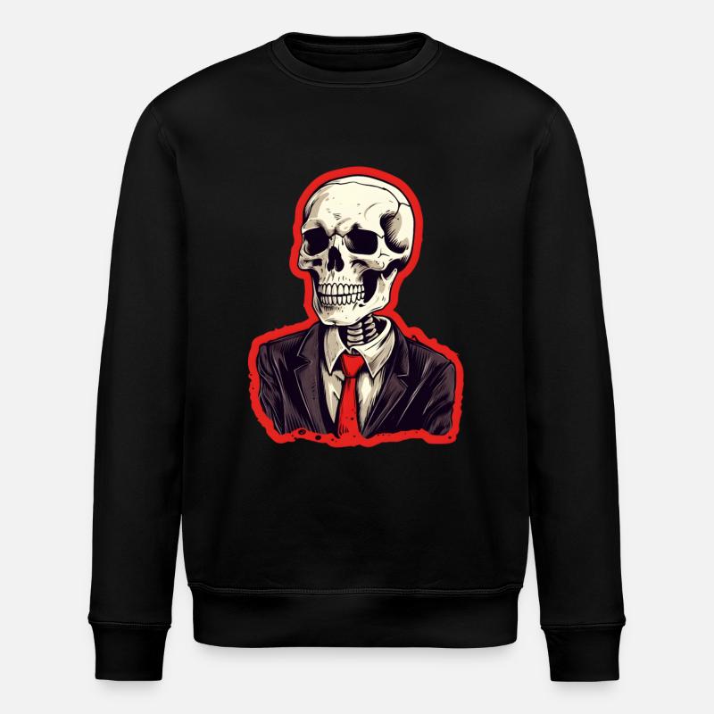 Costume d’Halloween squelette - Sweat bio ROLLER Stanley/Stella Unisexe - noir