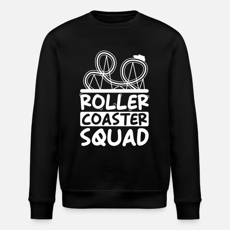 Rollercoaster Squad Vergnügungspark-gruppe - Stanley/Stella Unisex Bio-Sweatshirt ROLLER - Schwarz