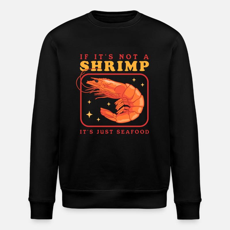 Krabben Garnelen Krabbe Krabbenliebhaber Geschenk - Stanley/Stella Unisex Bio-Sweatshirt ROLLER - Schwarz
