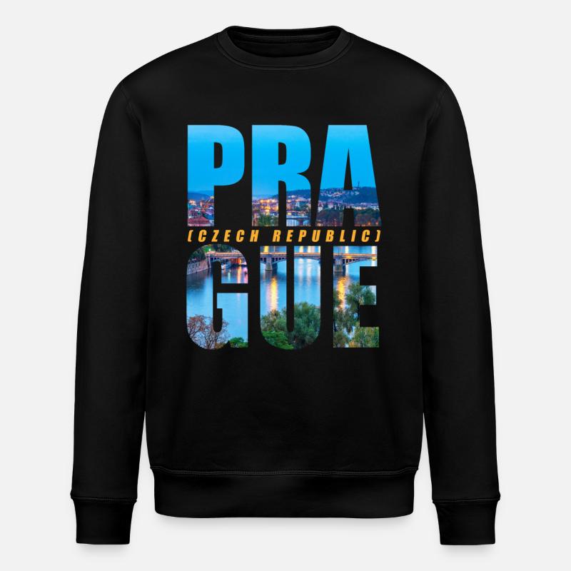 Prague République tchèque Souvenir - Sweat bio ROLLER Stanley/Stella Unisexe - noir