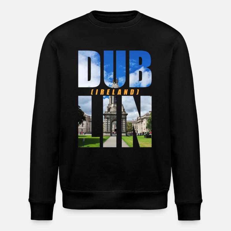 Dublin Irlande Souvenir - Sweat bio ROLLER Stanley/Stella Unisexe - noir