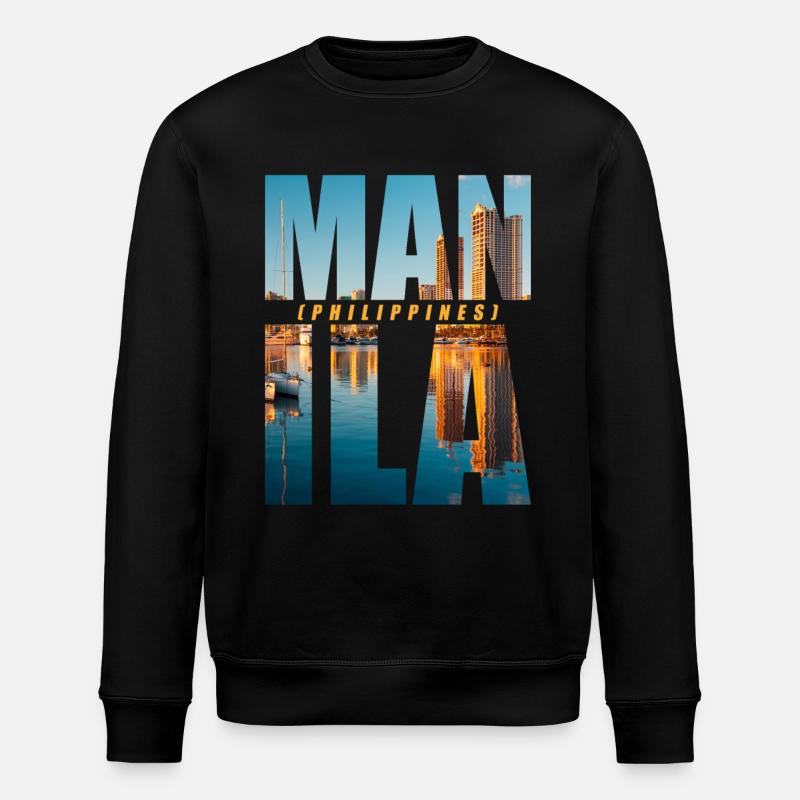 Manille Philippines Souvenir - Sweat bio ROLLER Stanley/Stella Unisexe - noir