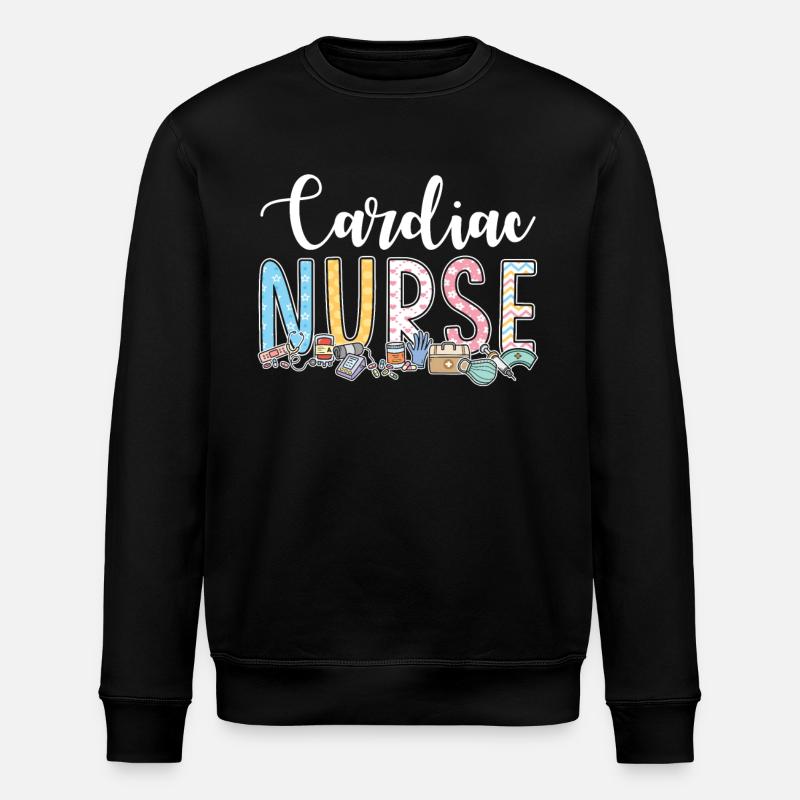 Idée cadeau pour infirmière cardiaque - Sweat bio ROLLER Stanley/Stella Unisexe - noir