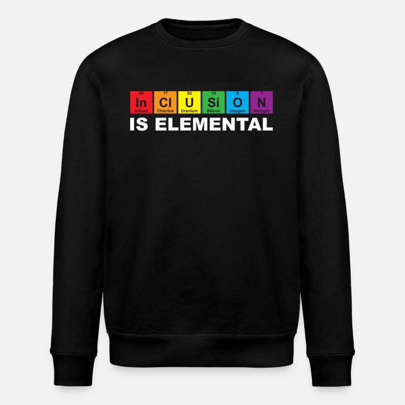 Inclusion élémentaire - Sweat bio ROLLER Stanley/Stella Unisexe - noir