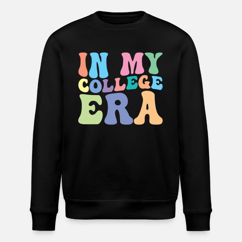 Hochschule Retro Groovy Student - Stanley/Stella Unisex Bio-Sweatshirt ROLLER - Schwarz
