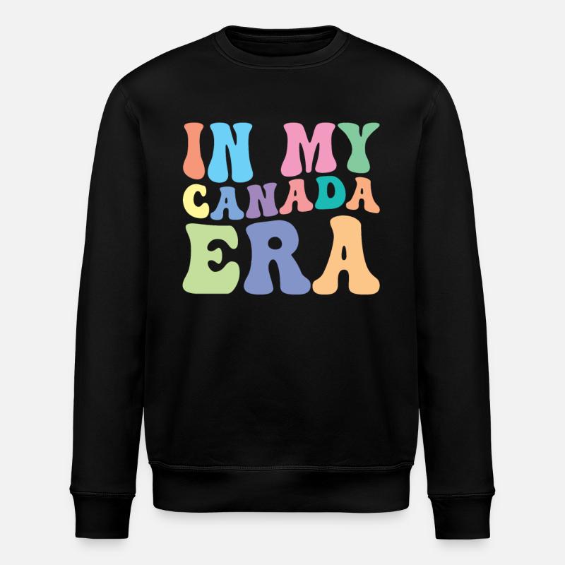 Canada Retro Groovy - Sweat bio ROLLER Stanley/Stella Unisexe - noir