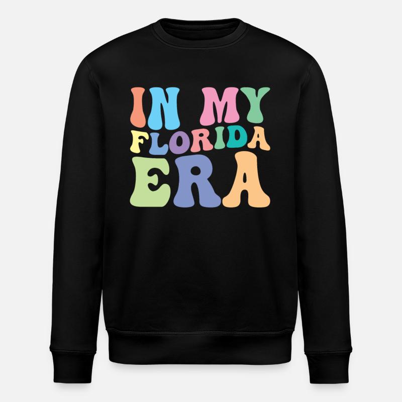 Florida Retro Groovy - Stanley/Stella Unisex Bio-Sweatshirt ROLLER - Schwarz