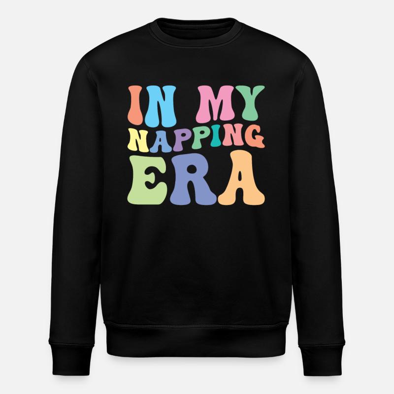 Sleeping Nap Retro Groovy - Stanley/Stella ROLLER Unisex Organic Sweatshirt - black