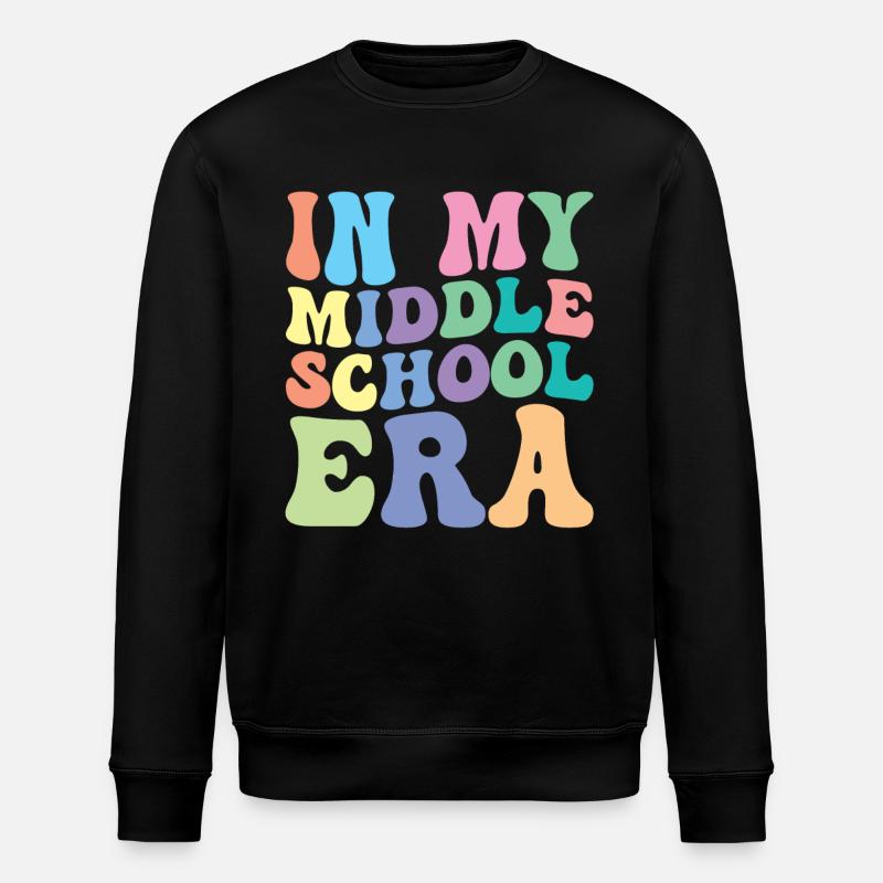 Realschule Retro Groovy Étudiant - Sweat bio ROLLER Stanley/Stella Unisexe - noir