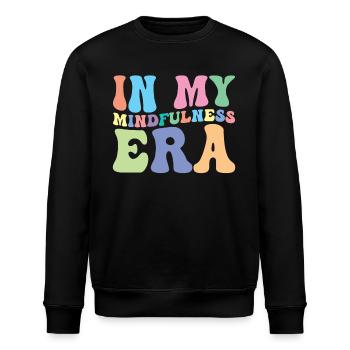 Achtsamkeit Groovy - Stanley/Stella Unisex Bio-Sweatshirt ROLLER - Schwarz - Vorne - Nik (191cm)
