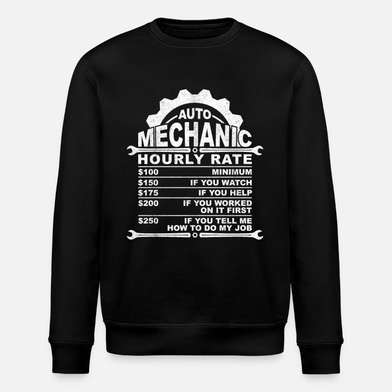 Auto Mechanic Hourly Rate - Stanley/Stella Unisex Bio-Sweatshirt ROLLER - Schwarz