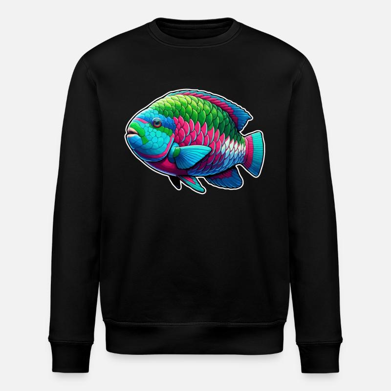 Poisson-perroquet Poisson perroquet mignon - Sweat bio ROLLER Stanley/Stella Unisexe - noir