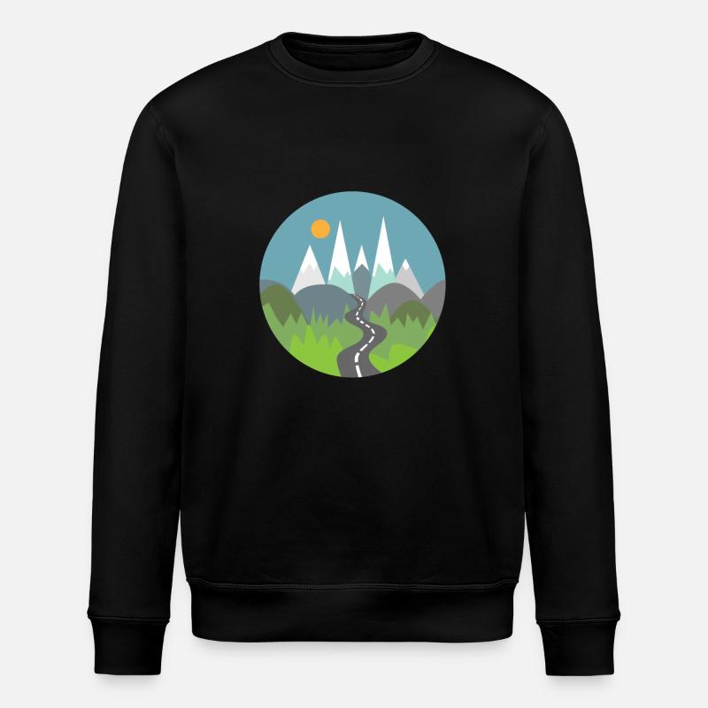 Berge - Stanley/Stella Unisex Bio-Sweatshirt ROLLER - Schwarz