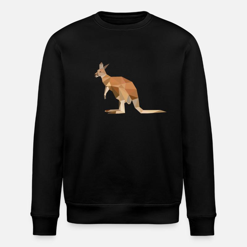 Kangaroo - Stanley/Stella ROLLER Unisex Organic Sweatshirt - black