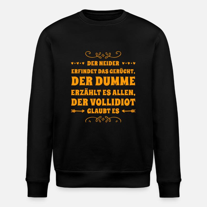 Klatsch und Tratsch - Stanley/Stella Unisex Bio-Sweatshirt ROLLER - Schwarz
