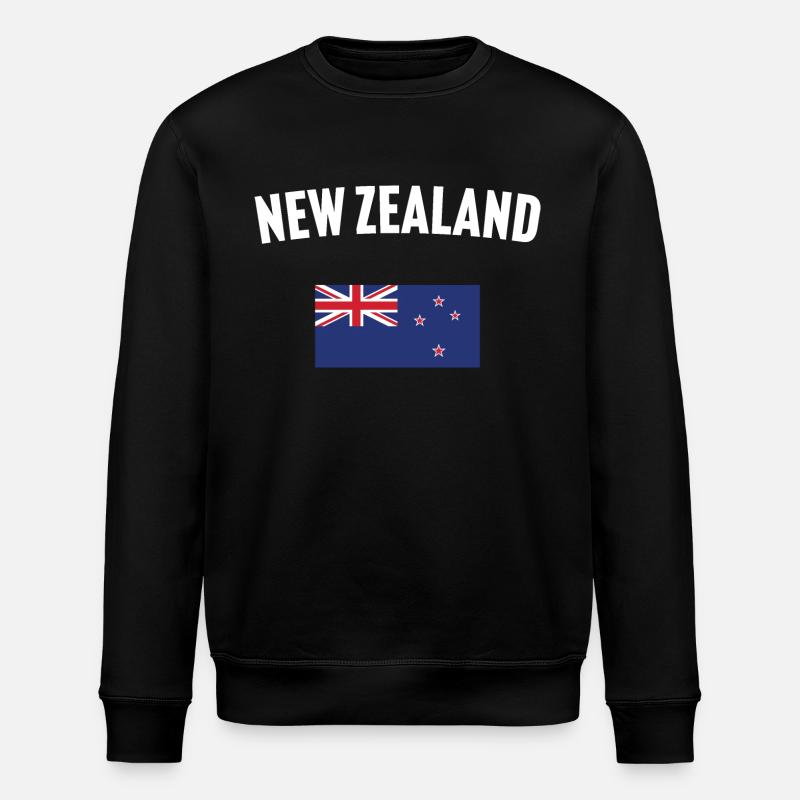 Drapeau de la Nouvelle-Zélande - Sweat bio ROLLER Stanley/Stella Unisexe - noir