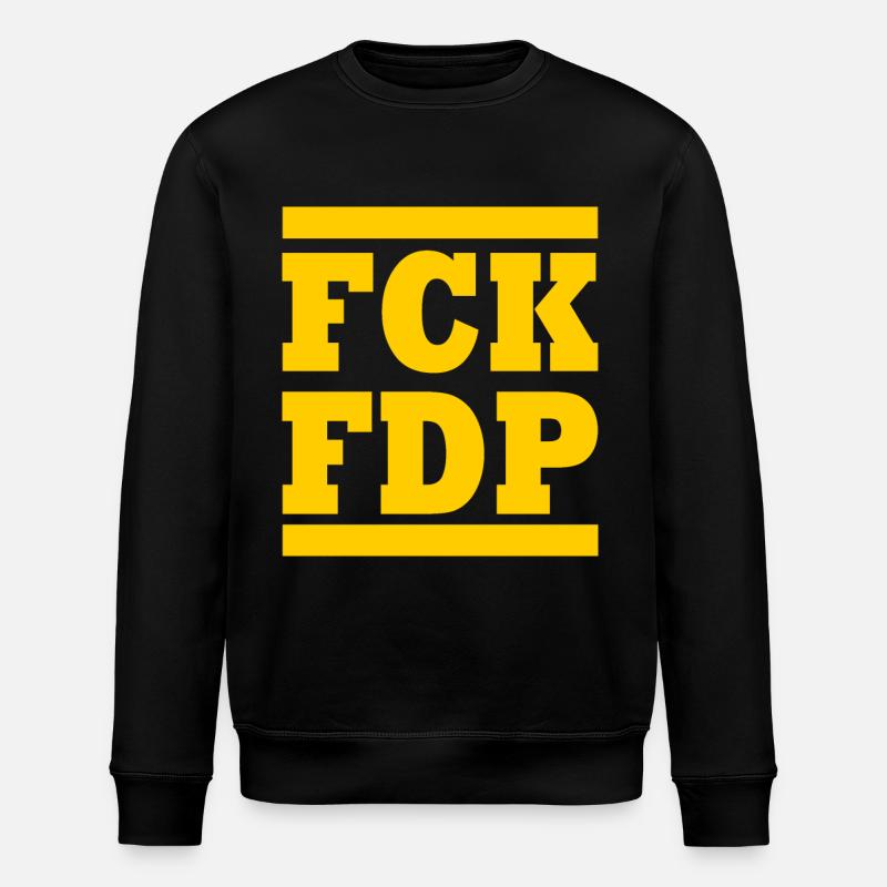 Fck fdp - Stanley/Stella Unisex Bio-Sweatshirt ROLLER - Schwarz